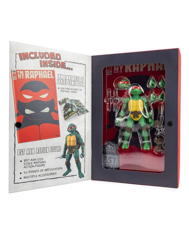 BST AXN Teenage Mutant Ninja Turtles - Raphael Exclusive Figure & Comic Book - Toys & Games:Action Figures & Accessories:Action Figures