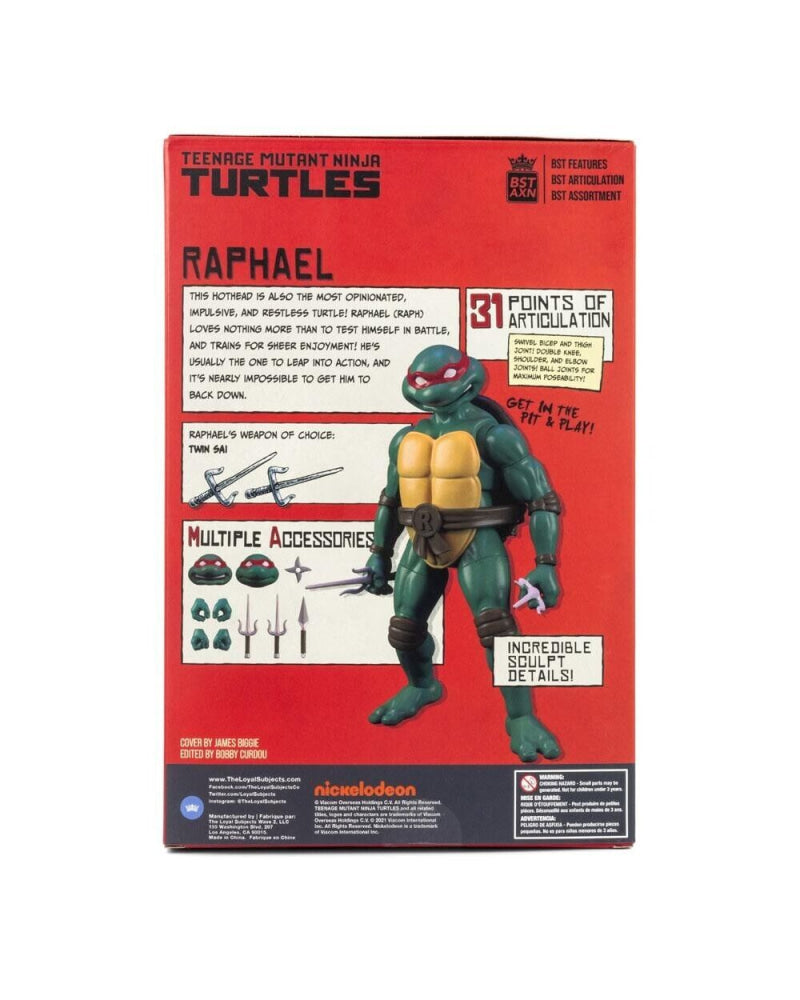 BST AXN Teenage Mutant Ninja Turtles - Raphael Exclusive Figure & Comic Book - Toys & Games:Action Figures & Accessories:Action Figures