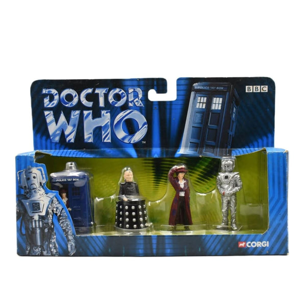 Corgi Doctor Who - Tardis Davros Dr. Who & Cyberman Figurine Set TY96202 - Toys & Games:Action Figures & Accessories:Action Figures