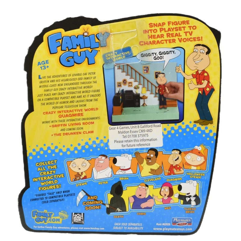 Family Guy Crazy Interactive World - Quagmire Action Figure - Toys & Games:Action Figures & Accessories:Action Figures