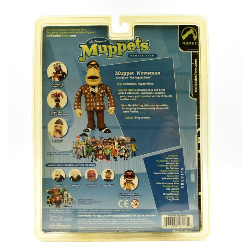 Jim Henson’s The Muppet Series 5 - Muppet Newsman Action Figure - Toys & Games:Action Figures & Accessories:Action Figures