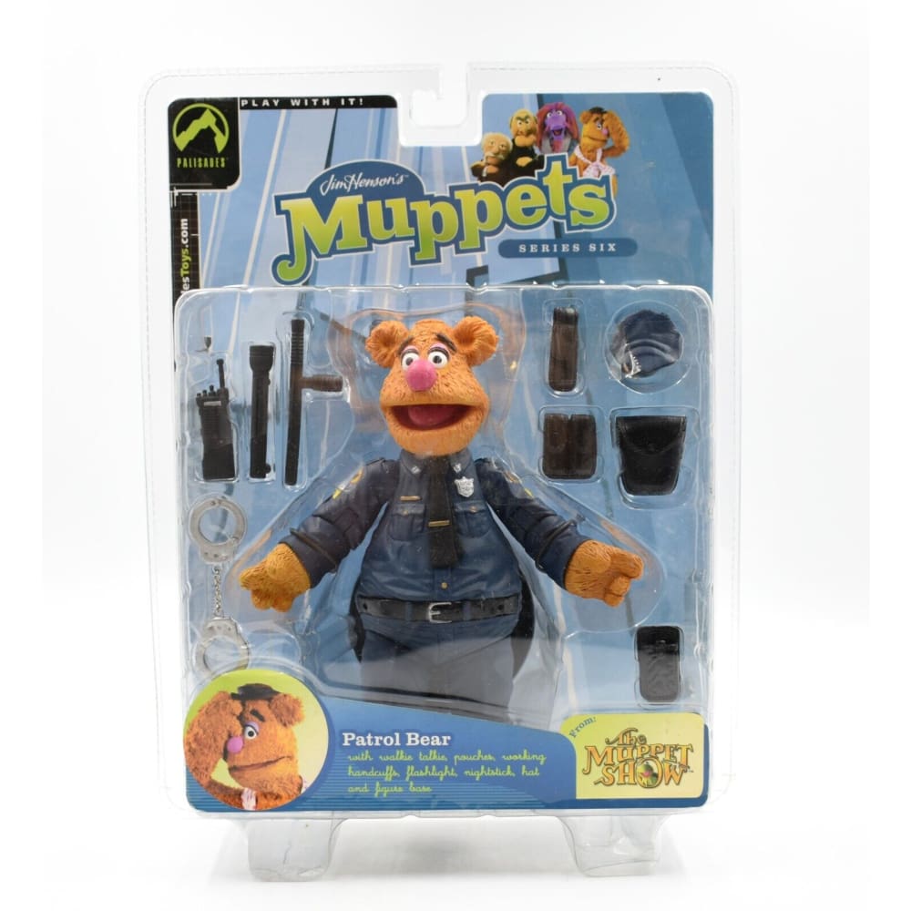 Jim Henson’s The Muppet Series 6 - Patrol Bear Fozzie Action Figure - Toys & Games:Action Figures & Accessories:Action Figures