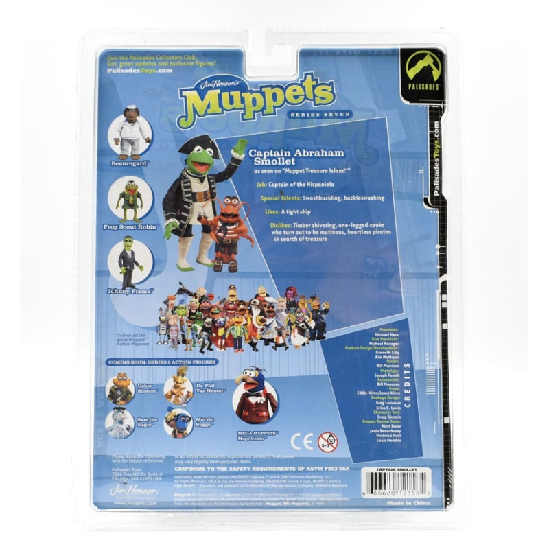 Jim Henson’s The Muppet Series 7 Kermit as Captain Abraham Smollet Action Figure - Toys & Games:Action Figures & Accessories:Action Figures