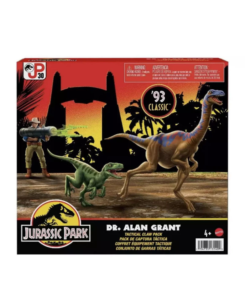 Jurassic Park ’93 Classic - Dr. Alan Grant Tactical Claw Pack Action Figure - Toys & Games:Action Figures & Accessories:Action Figures