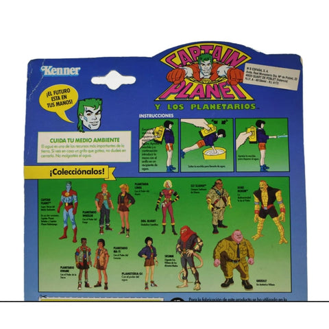 Kenner 1991 - Captain Planet - Planetaria Gi Action Figure (EU Card) - Toys & Games:Action Figures & Accessories:Action Figures