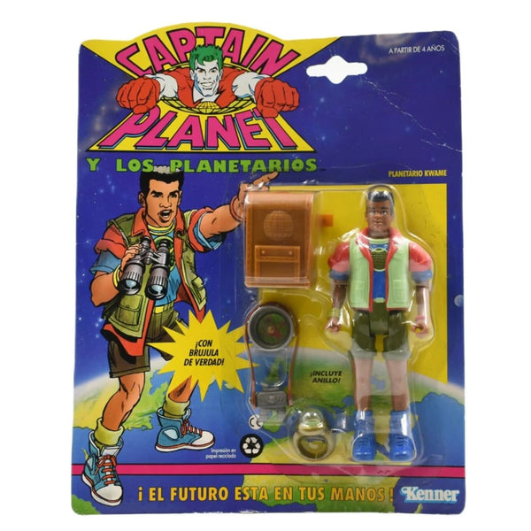 Kenner 1991 - Captain Planet - Planetario Kwame Action Figure (EU Card) - Toys & Games:Action Figures & Accessories:Action Figures