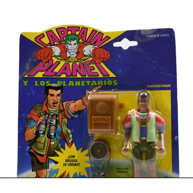 Kenner 1991 - Captain Planet - Planetario Kwame Action Figure (EU Card) - Toys & Games:Action Figures & Accessories:Action Figures