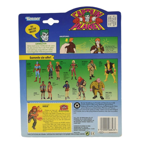 Kenner 1991 - Captain Planet - Wheeler Action Figure (EU Card) - Toys & Games:Action Figures & Accessories:Action Figures