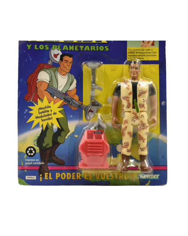 Kenner 1991 - Captain Planet - Commander Clash Action Figure (EU Card) - Toys & Games:Action Figures & Accessories:Action Figures