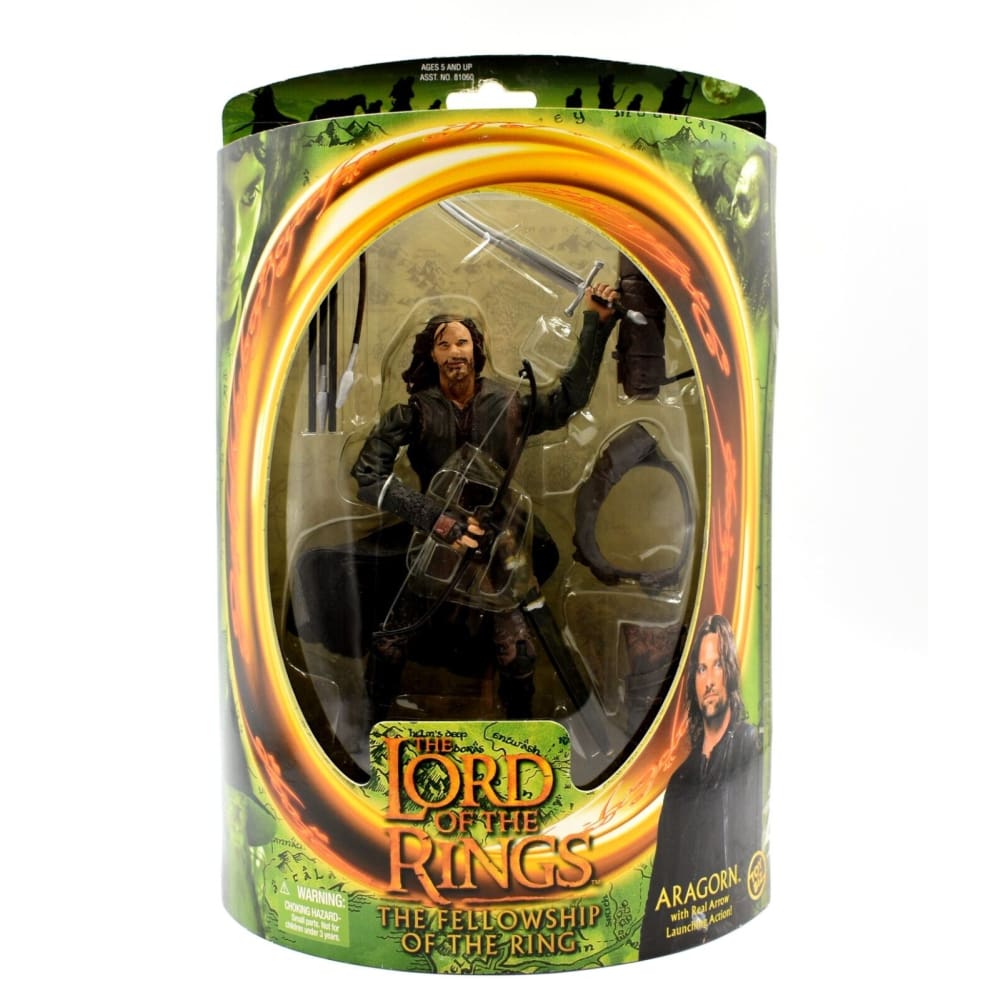 Lord of The Rings Fellowship of The Ring - Aragorn Real Arrow Launching Action - Toys & Games:Action Figures & Accessories:Action Figures