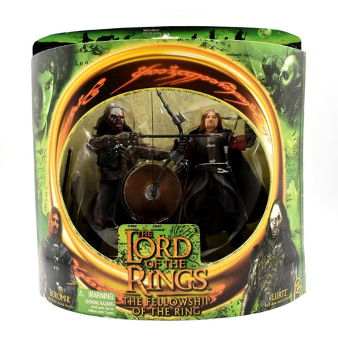 Lord of The Rings Fellowship of The Ring - Boromir & Lurtz Action Figure 2-Pack - Toys & Games:Action Figures & Accessories:Action Figures