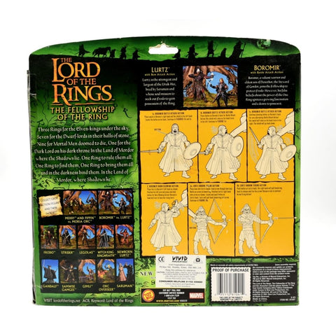 Lord of The Rings Fellowship of The Ring - Boromir & Lurtz Action Figure 2-Pack - Toys & Games:Action Figures & Accessories:Action Figures