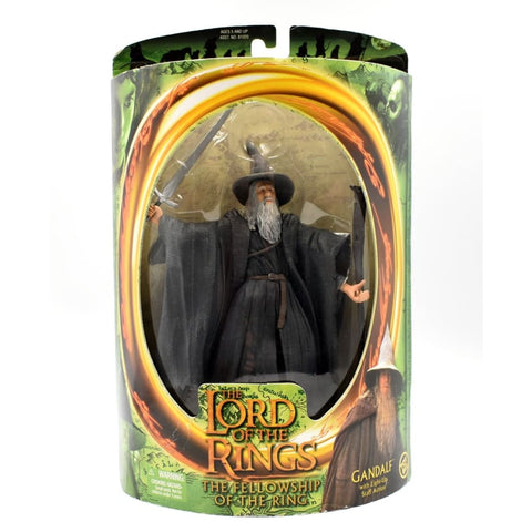 Lord of The Rings Fellowship of The Ring - Gandalf with Light-Up Staff Figure - Toys & Games:Action Figures & Accessories:Action Figures