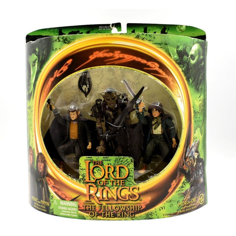 Lord of The Rings Fellowship of The Ring - Merry & Pippin & Moria Orc 3-Pack - Toys & Games:Action Figures & Accessories:Action Figures