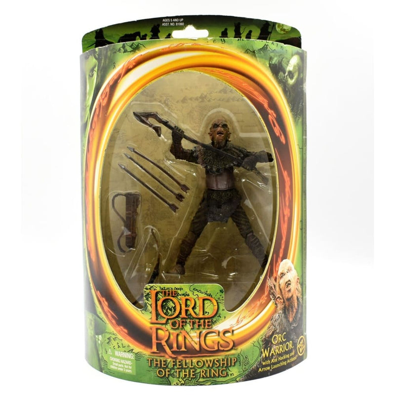 Lord of The Rings Fellowship of The Ring - Orc Warrior with Axe Hacking Figure - Toys & Games:Action Figures & Accessories:Action Figures