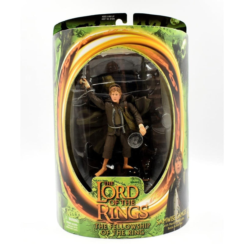 Lord of The Rings Fellowship of The Ring - Samwise Gamee with Moria Mines Base - Toys & Games:Action Figures & Accessories:Action Figures