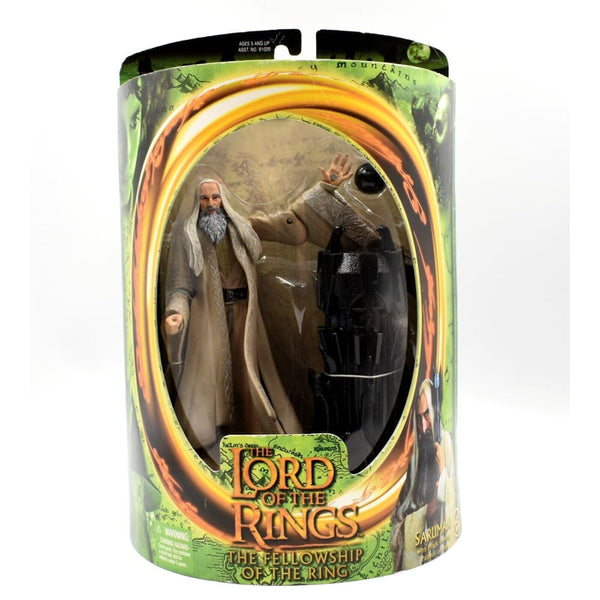 Lord of The Rings Fellowship of The Ring - Saruman with Magic Floating Palantir - Toys & Games:Action Figures & Accessories:Action Figures