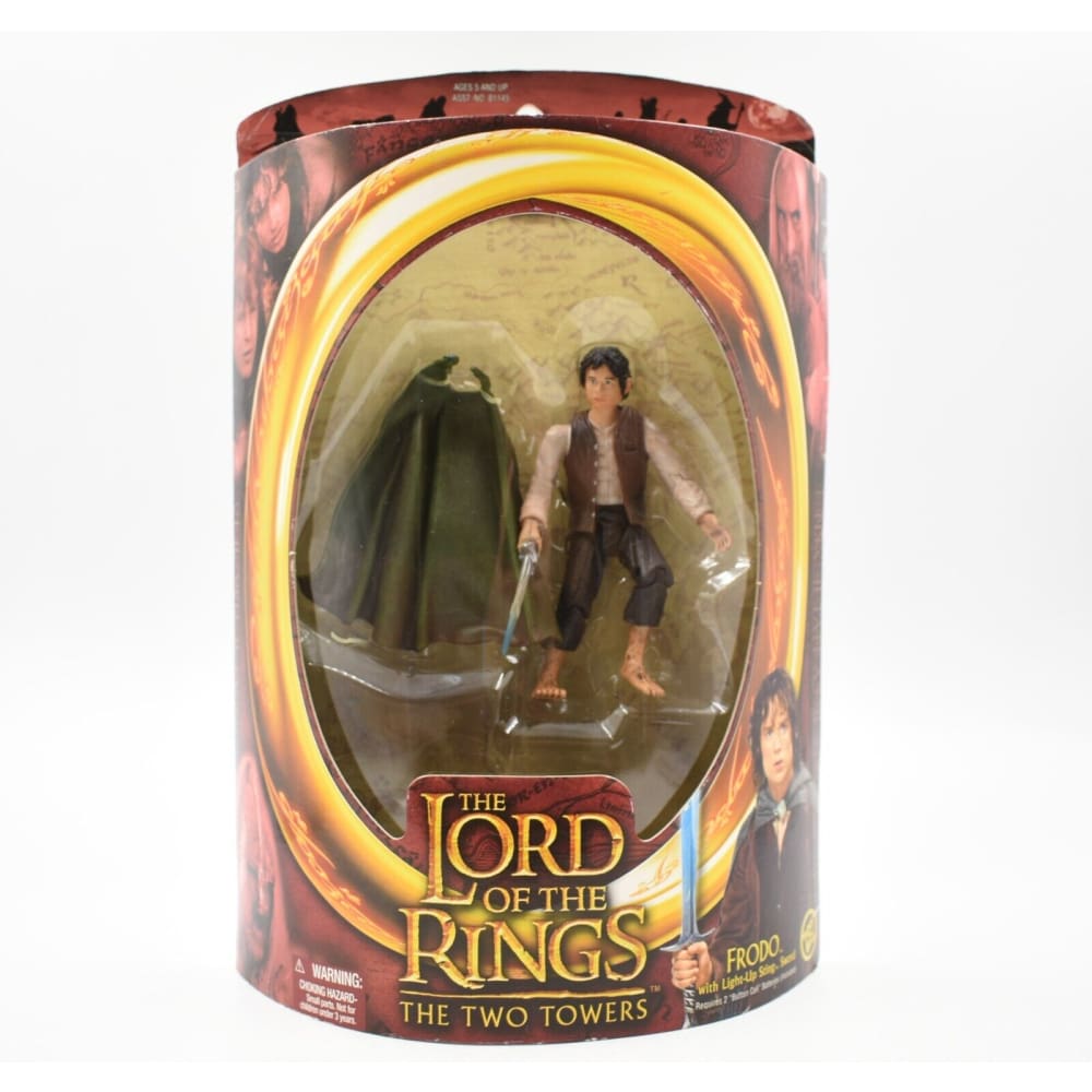 Lord of the Rings Two Towers - Frodo with Light-Up Sting Sword Action Figure - Toys & Games:Action Figures & Accessories:Action Figures