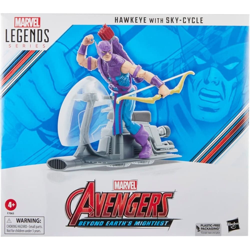 Marvel Legends 60th Anniversary - Hawkeye with Sky-Cycle Deluxe Action Figure - Toys & Games:Action Figures & Accessories:Action Figures