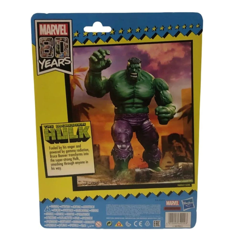 Marvel Legends 80 Years Retro Wave - The Incredible Hulk Action Figure - Toys & Games:Action Figures & Accessories:Action Figures