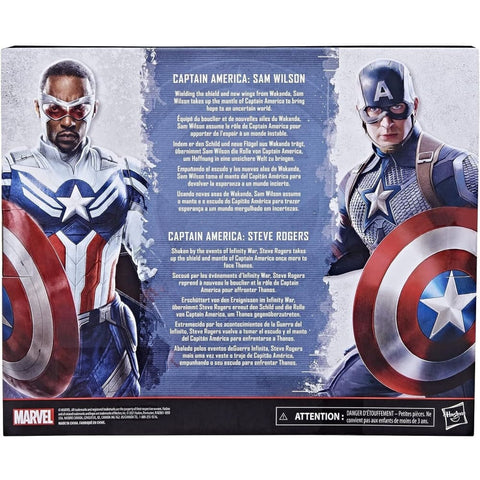 Marvel Legends Avengers End Game - Captain America Steve Rogers & Sam Wilson 2-Pack - Toys & Games:Action Figures & Accessories:Action