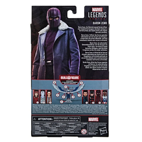 Marvel Legends Captain America (Falcon) BAF Series - Baron Zemo Action Figure - Toys & Games:Action Figures & Accessories:Action Figures