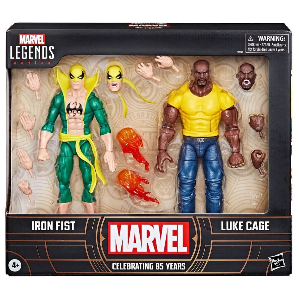 Marvel Legends Celebrating 85 Years - Iron Fist & Luke Cage Action Figure 2-Pack - Toys & Games:Action Figures & Accessories:Action Figures