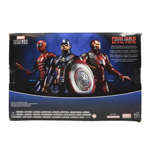 Marvel Legends Civil War - Spider-Man Captain America & Iron Man Figure 3-Pack - Toys & Games:Action Figures & Accessories:Action Figures