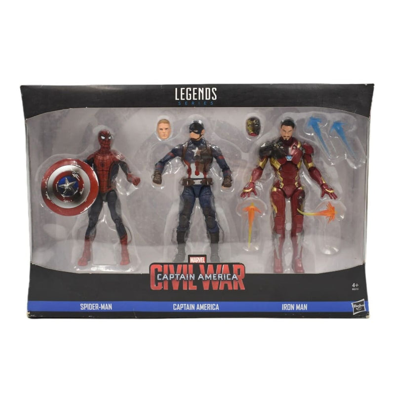 Marvel Legends Civil War - Spider-Man Captain America & Iron Man Figure 3-Pack - Toys & Games:Action Figures & Accessories:Action Figures