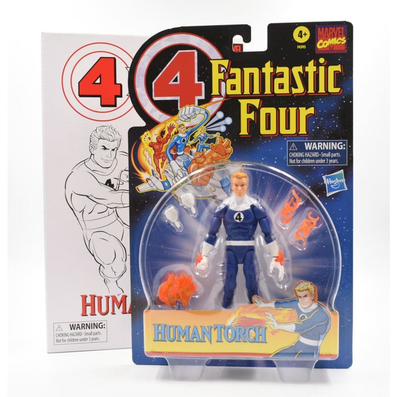 Marvel Legends Fantastic Four Retro Wave - Human Torch Action Figure - Toys & Games:Action Figures & Accessories:Action Figures