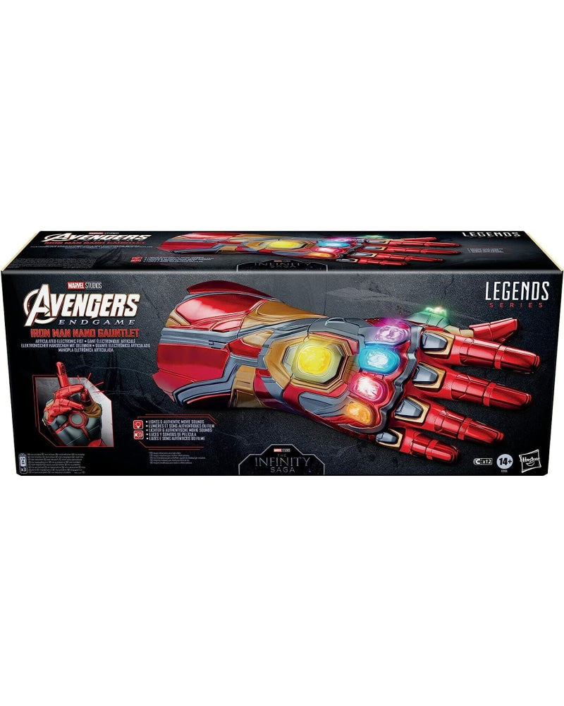 Marvel Legend Iron Man Nano Gauntlet Electronic Fist Removable Infinity Stones - Toys & Games:Action Figures & Accessories:Action Figures