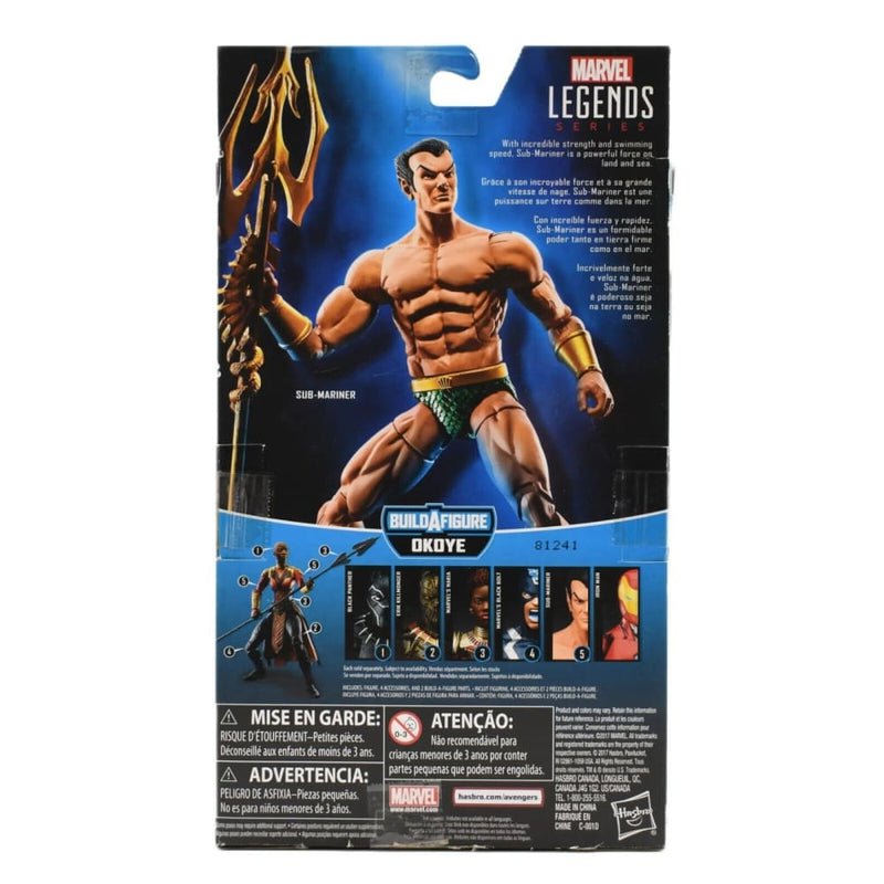 Marvel Legends Okoye BAF Series - Namor The Sub-Mariner Action Figure - Toys & Games:Action Figures & Accessories:Action Figures