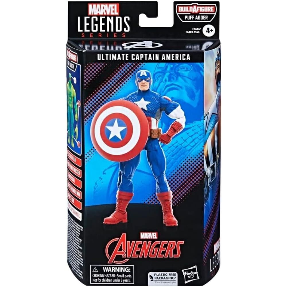 Marvel Legends Puff Adder BAF Wave - Ultimate Captain America Action Figure - Toys & Games:Action Figures & Accessories:Action Figures