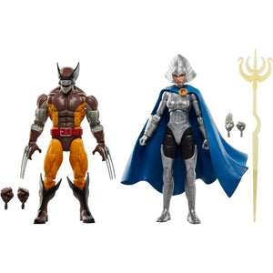 Marvel Legends Series 50 Years - Wolverine & Lilandra Neramani Action Figure Set - Toys & Games:Action Figures & Accessories:Action Figures