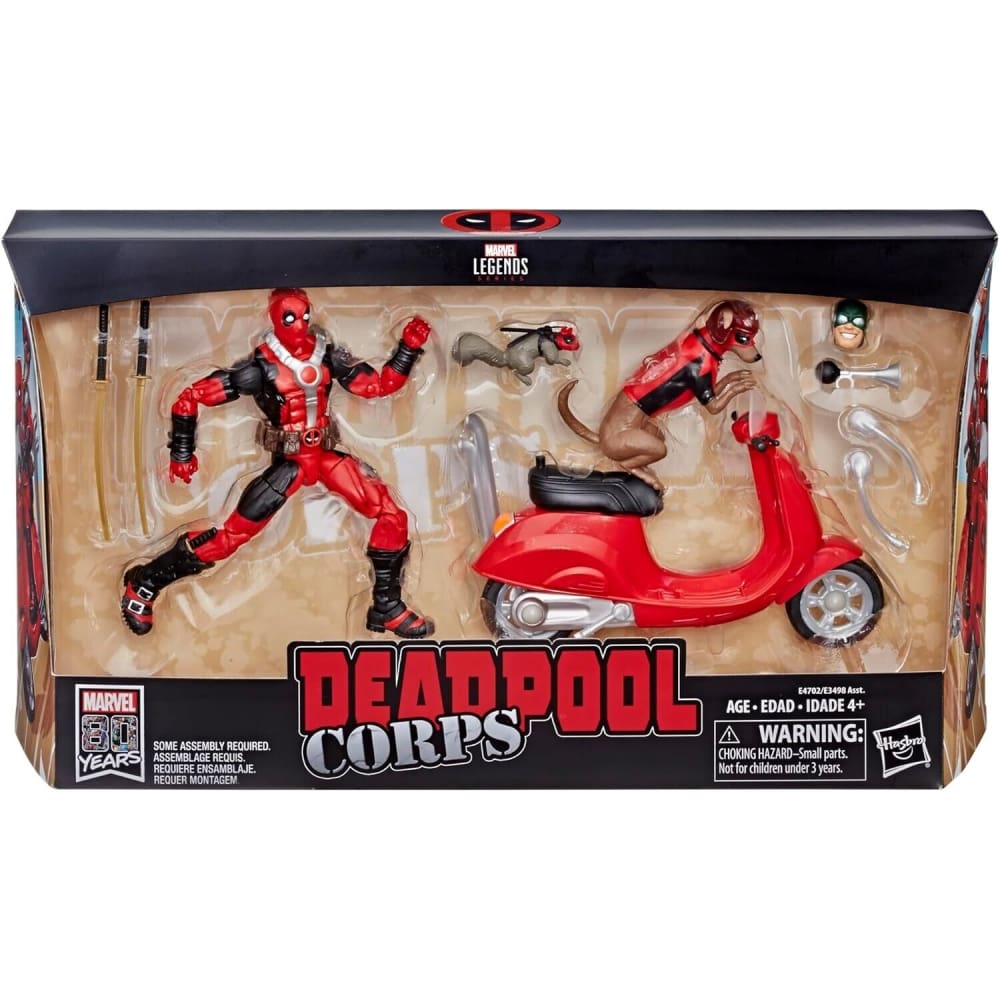 Marvel Legends Series 80 Years - Deadpool Corps Ultimate Action Figure & Scooter - Toys & Games:Action Figures & Accessories:Action Figures