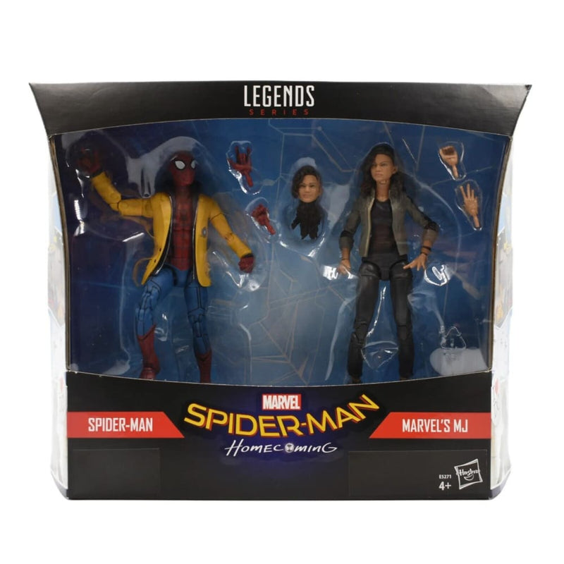 Marvel Legends Series Homecoming - Spider-Man & MJ Action Figure 2-Pack - Toys & Games:Action Figures & Accessories:Action Figures