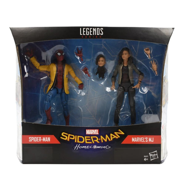 Marvel Legends Series Homecoming - Spider-Man & MJ Action Figure 2-Pack - Toys & Games:Action Figures & Accessories:Action Figures