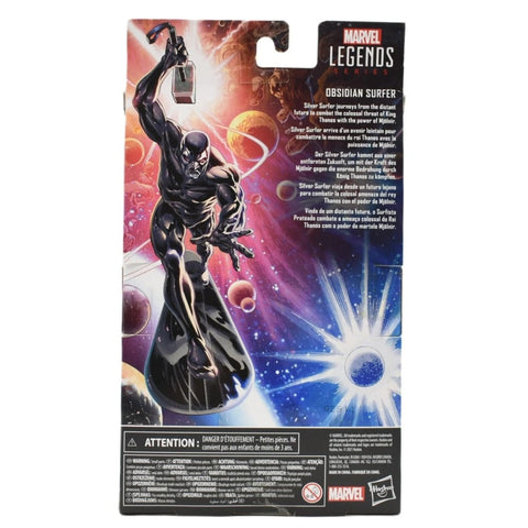 Marvel Legends Series - Silver Surfer (Obsidian) with Mjolnir Action Figure - Toys & Games:Action Figures & Accessories:Action Figures