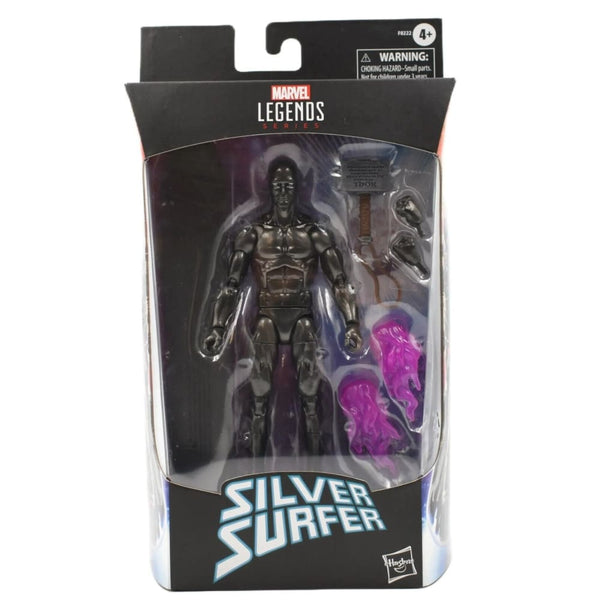 Marvel Legends Series - Silver Surfer (Obsidian) with Mjolnir Action Figure - Toys & Games:Action Figures & Accessories:Action Figures