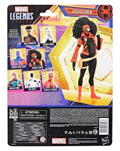 Marvel Legends Spider-Man: Across the Spider-Verse - Jessica Drew Action Figure - Toys & Games:Action Figures & Accessories:Action Figures