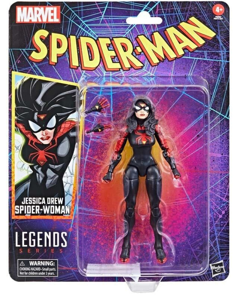 Marvel Legends Spider-Man Retro Wave 3 - Jessica Drew Spider-Woman Action Figure - Toys & Games:Action Figures & Accessories:Action Figures