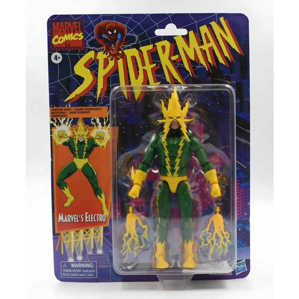 Marvel Legends Spider-Man Retro Wave - Electro Action Figure - Toys & Games:Action Figures & Accessories:Action Figures