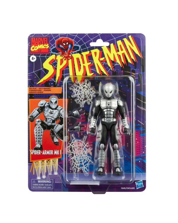 Marvel Legends Spider-Man Retro Wave Spider-Armor MK I Spider-Man Action Figure - Toys & Games:Action Figures & Accessories:Action Figures