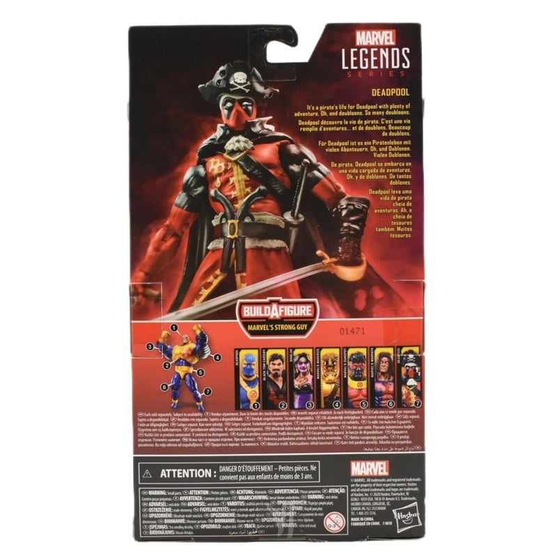 Marvel Legends Strong Guy BAF Series - Pirate Deadpool Action Figure - Toys & Games:Action Figures & Accessories:Action Figures