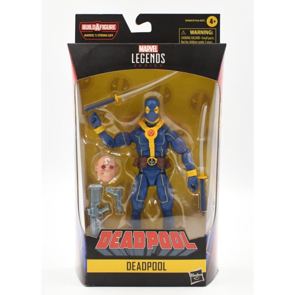 Marvel Legends Strong Guy BAF Series - X-Men Deadpool in Blue Action Figure - Toys & Games:Action Figures & Accessories:Action Figures