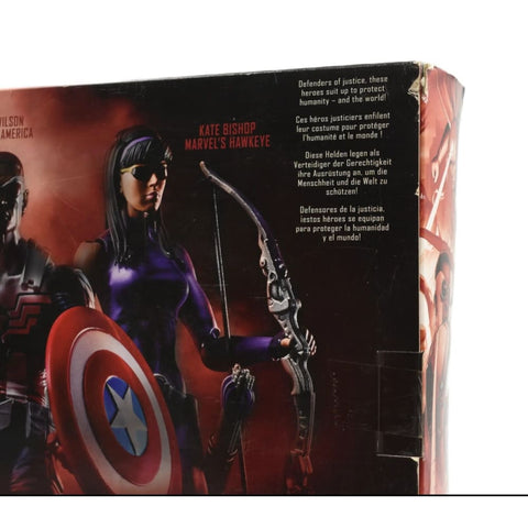 Marvel Legends Vision Sam Wilson Captain America & Kate Bishop Hawkeye 3-Pack - Toys & Games:Action Figures & Accessories:Action Figures