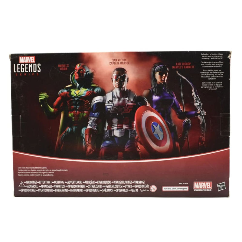 Marvel Legends Vision Sam Wilson Captain America & Kate Bishop Hawkeye 3-Pack - Toys & Games:Action Figures & Accessories:Action Figures