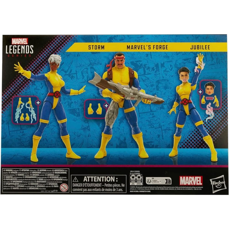 Marvel Legends X-Men 60th Anniversary - Forge Storm & Jubilee Figure 3-Pack - Toys & Games:Action Figures & Accessories:Action Figures