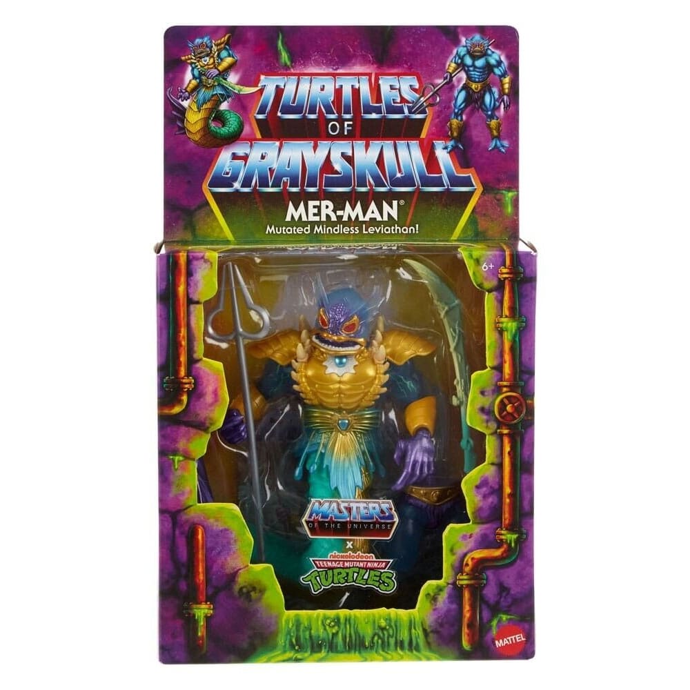 Masters of the Universe Origins Turtles of Grayskull - Mer-Man Action Figure - Toys & Games:Action Figures & Accessories:Action Figures