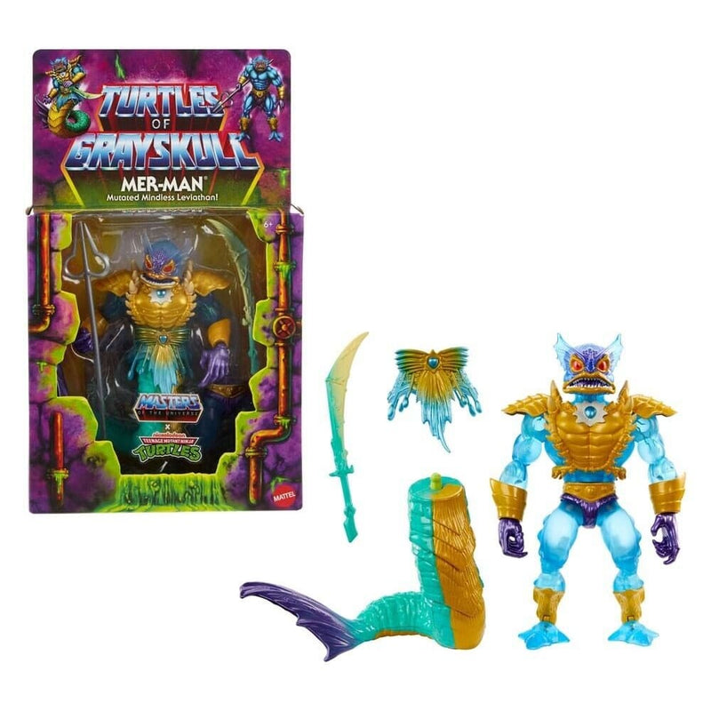 Masters of the Universe Origins Turtles of Grayskull - Mer-Man Action Figure - Toys & Games:Action Figures & Accessories:Action Figures